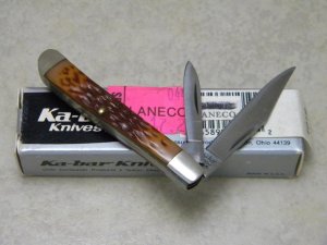 Ka-Bar 1019 USA Delrin Peanut Knife in Box c.1966-1982