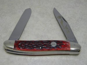 C. Schlieper German Eye Solingen Germany Red Bone 1984 Texas Knife Collectors Very Large Moose Knife