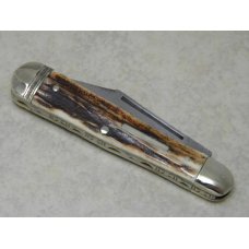 Fight'n Rooster Germany Frank Buster Cutlery Co. Stag Deuces Wild Jack Knife with Filework