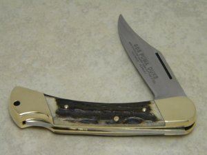 Puma Germany Stainless Stag 905 Duke Folding Lockback Knife c.1981