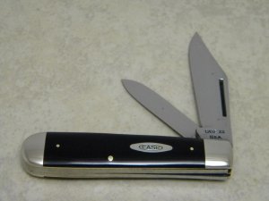 Case XX USA 1965-69 Slick Black 2231 1/2 SAB Jack Knife 