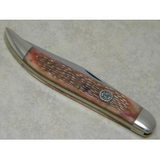 Robeson ShurEdge USA (by Queen Cut. Co.) Bone Fight'n Bull Large Toothpick Knife in Box Robeson ShurEdge USA (by Queen Cut. Co.) Bone Fight'n Bull Large Toothpick Knife in Box