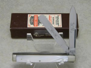 Schatt & Morgan Titusville PA Queen Steel USA 1995 Pearl 052296 Doctor's Knife in Box