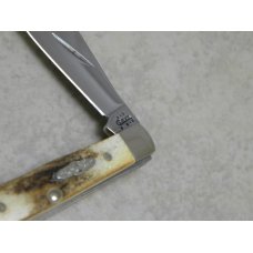 Case XX USA 2003 Case Collector's Club Genuine Stag 52154 SS Mini Trapper Knife & Key Chain in Tin
