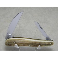 Fight'n Rooster Germany Frank Buster Celebrated Cutlery Stag Hard Times Wharncliffe Knife c.1987 Fight'n Rooster Germany Frank Buster Celebrated Cutlery Stag Hard Times Wharncliffe Knife c.1987