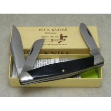 Buck 301 USA (Camillus) Black Delrin Stockman Knife in Box Pre 1986 Buck 301 USA (Camillus) Black Delrin Stockman Knife in Box Pre 1986