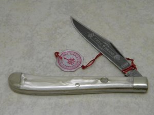 Boker Solingen Germany Tree Brand Cracked Ice 93-NP Slimline Trapper Farmers Jack Knife with Tag