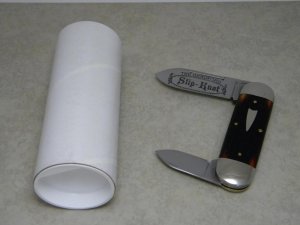 Bradford Cutlery PA USA (GEC) Bone The Bradford Slip-Knot Elephant Toe Knife in Tube