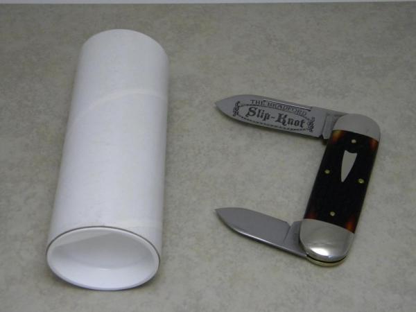 Bradford Cutlery PA USA (GEC) Bone The Bradford Slip-Knot Elephant Toe Knife in Tube Bradford Cutlery PA USA (GEC) Bone The Bradford Slip-Knot Elephant Toe Knife in Tube