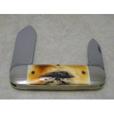 Great Eastern Cutlery GEC Northfield UN-X-LD USA 362208 Burnt Stag Elephant Toe Knife in Tube Great Eastern Cutlery GEC Northfield UN-X-LD USA 362208 Burnt Stag Elephant Toe Knife in Tube