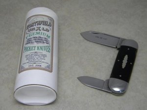 Great Eastern Cutlery GEC Northfield UN-X-LD USA 362211 Buffalo Horn Elephant Toe Knife in Tube