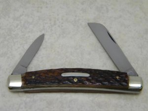 Rolf W. Buchel Solingen Germany Bone 2 Blade Congress Knife