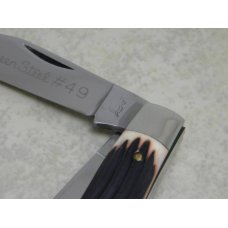 Queen Steel #49 Imitation Winterbottom Bone Large Stockman Knife c.1930's to 1950's