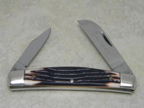 Queen Steel #31 Imitation Winterbottom Bone 2 Blade Large Congress Knife c.1960's Queen Steel #31 Imitation Winterbottom Bone 2 Blade Large Congress Knife c.1960's