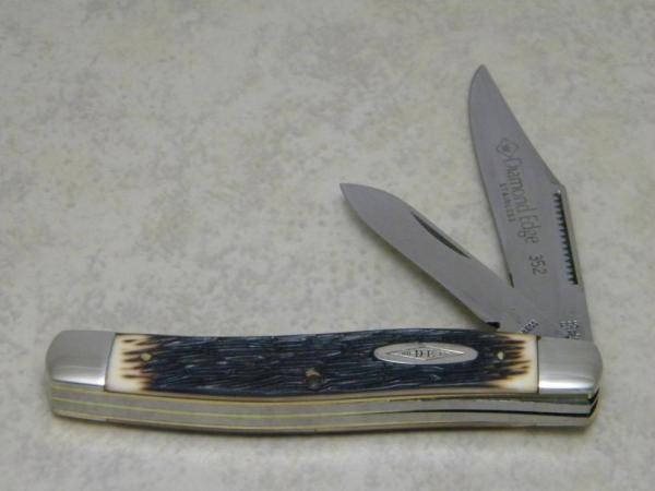 Imperial Prov. USA Stainless #352 Diamond Edge Jigged Delrin Large Jack Knife Imperial Prov. USA Stainless #352 Diamond Edge Jigged Delrin Large Jack Knife
