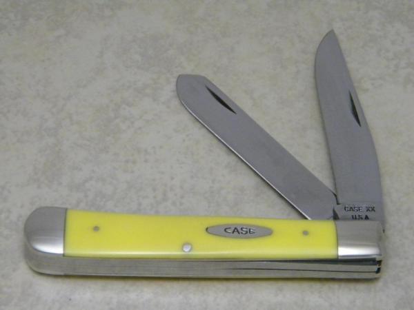 Case XX USA 4 Dot (1976) Yellow 3254 Trapper Knife
