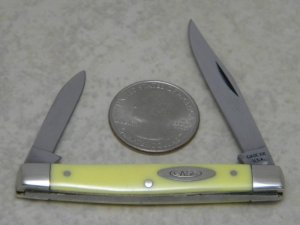 Case XX USA 1965-69 Yellow 3233 Pen Knife 
