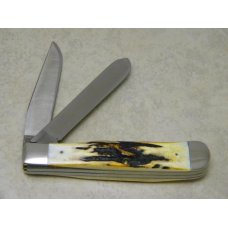 Case XX Stainless USA 2 Dot (1978) Stag 5254 SSP Red Etch Trapper Knife Case XX Stainless USA 2 Dot (1978) Stag 5254 SSP Red Etch Trapper Knife