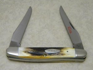 Case XX Stainless USA 2 Dot (1978) Gen. Stag SSP Red Etch Muskrat Knife
