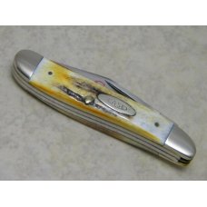 Case XX Stainless USA 2 Dot (1978) Stag 5220 SSP Red Etch Peanut Knife Case XX Stainless USA 2 Dot (1978) Stag 5220 SSP Red Etch Peanut Knife