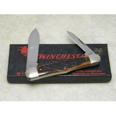 Winchester Trademark USA 1990 Bone 2903 Swell Center Pen Knife in Box Winchester Trademark USA 1990 Bone 2903 Swell Center Pen Knife in Box