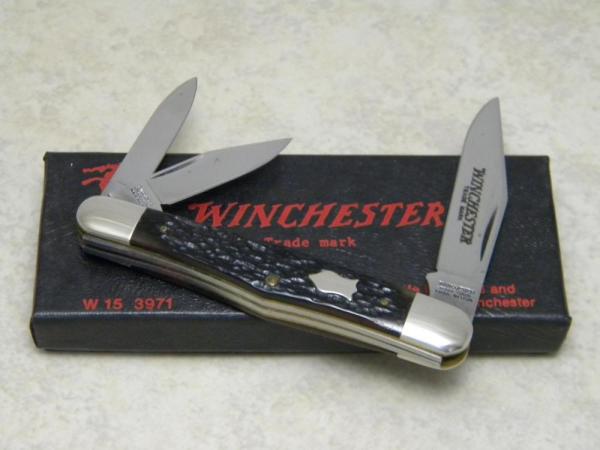 Winchester Trademark USA 1989 Bone 3971 Whittler Knife in Box Winchester Trademark USA 1989 Bone 3971 Whittler Knife in Box