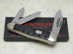 Winchester Trademark USA 1988 Bone 3904 Whittler Knife in Box