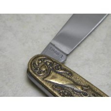 Winchester Trademark USA 1987-1 Factory Error (Stamped 1988-1) Brass 2 Blade Pen Knife in Box Winchester Trademark USA 1987-1 Factory Error (Stamped 1988-1) Brass 2 Blade Pen Knife in Box