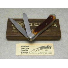 Schrade USA 94OT Delrin Gunstock Trapper Knife in Box Schrade USA 94OT Delrin Gunstock Trapper Knife in Box