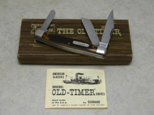 Schrade NY USA 34OT Delrin Middleman Stockman Knife in Box