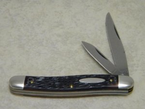 John Primble Belknap Inc. USA Peachseed Jigged Delrin Model 702 Medium Jack Knife