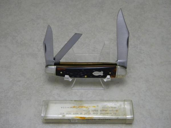 Schrade Walden NY USA 804 Delrin Large Split Backspring Whittler Knife in Tube Schrade Walden NY USA 804 Delrin Large Split Backspring Whittler Knife in Tube