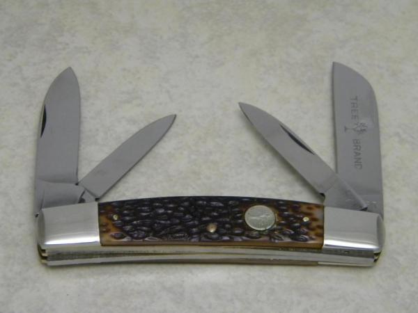 Boker USA Tree Brand Delrin 4 Blade 5974 Large Congress Knife