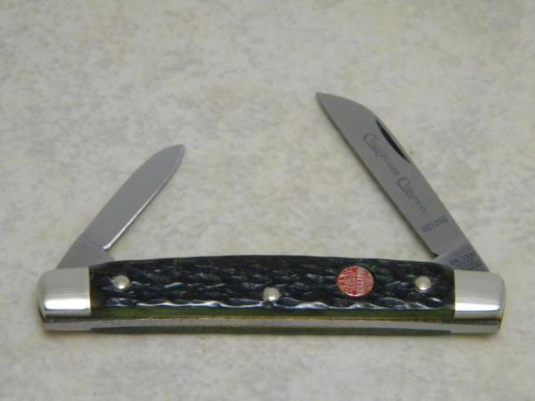 United Boker Solingen Germany UC126G Green Bone 2 Blade Courthouse Congress Knife United Boker Solingen Germany UC126G Green Bone 2 Blade Courthouse Congress Knife