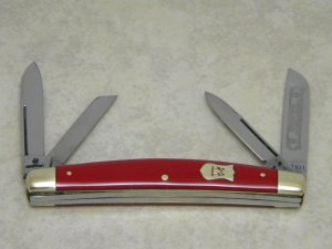 Robt. Klaas Kissing Crane Solingen Germany Red 1740 Congress Knife c.1973