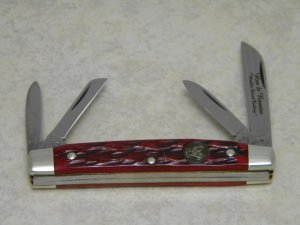 Hen & Rooster Solingen Germany Bertram Cutlery 314-BS Red Bone Congress Knife c.2001