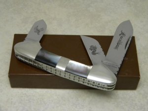 Parker Custom Series Japan Black Pearl Excalibur Gunboat Canoe Knife in Box
