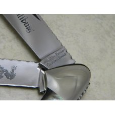 Parker Custom Series Japan Black Pearl Excalibur Gunboat Canoe Knife in Box Parker Custom Series Japan Black Pearl Excalibur Gunboat Canoe Knife in Box