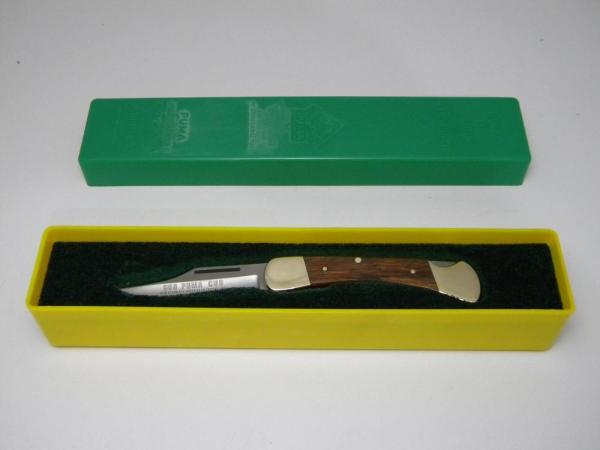 Puma Germany Stainless Wood 960 Cub Folding Lockback Knife c.1986 in Box