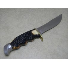 Schrade Walden NY USA 147 Staglon Hunting Fixed Blade Sheath Knife