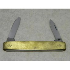 Case XX SS USA 9 Dot (1981) Engraved Brass 278 Pen Knife Case XX SS USA 9 Dot (1981) Engraved Brass 278 Pen Knife