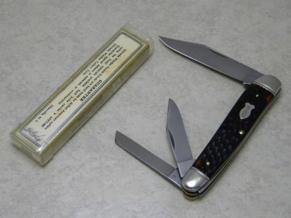 Schrade Walden NY USA 804 Delrin Large Split Backspring Whittler Knife in Tube Schrade Walden NY USA 804 Delrin Large Split Backspring Whittler Knife in Tube