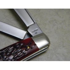 Case XX Bradford PA SS USA 4 Dot (1986) Red Bone R64088 Circle C Series Congress Knife Case XX Bradford PA SS USA 4 Dot (1986) Red Bone R64088 Circle C Series Congress Knife