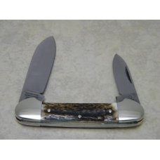 Bulldog Brand Solingen Germany 1986 Stag Tobacco Canoe Knife Bulldog Brand Solingen Germany 1986 Stag Tobacco Canoe Knife