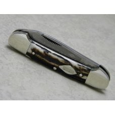 Bulldog Brand Solingen Germany 1986 Stag Tobacco Canoe Knife Bulldog Brand Solingen Germany 1986 Stag Tobacco Canoe Knife