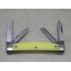 Buck USA Model 322 Yellow Congress Knife c.1995 SFO for Smoky Mountain Knife Works Made by Camillus Buck USA Model 322 Yellow Congress Knife c.1995 SFO for Smoky Mountain Knife Works Made by Camillus