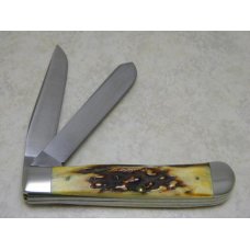 Case XX Stainless USA 2 Dot (1978) Stag 5254 SSP Red Etch Trapper Knife Case XX Stainless USA 2 Dot (1978) Stag 5254 SSP Red Etch Trapper Knife