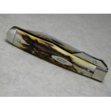 Case XX Stainless USA 3 Dot (1977) Stag 5111 1/2 Blue Scroll Cheetah Pattern Knife Case XX Stainless USA 3 Dot (1977) Stag 5111 1/2 Blue Scroll Cheetah Pattern Knife
