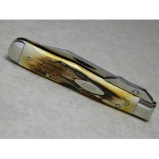 Case XX Stainless USA 4 Dot (1976) Stag 5111 1/2 L SSP Razor Edge Cheetah Pattern Knife Case XX Stainless USA 4 Dot (1976) Stag 5111 1/2 L SSP Razor Edge Cheetah Pattern Knife