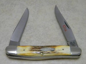 Case XX Stainless USA 2 Dot (1978) Gen. Stag SSP Red Etch Muskrat Knife
